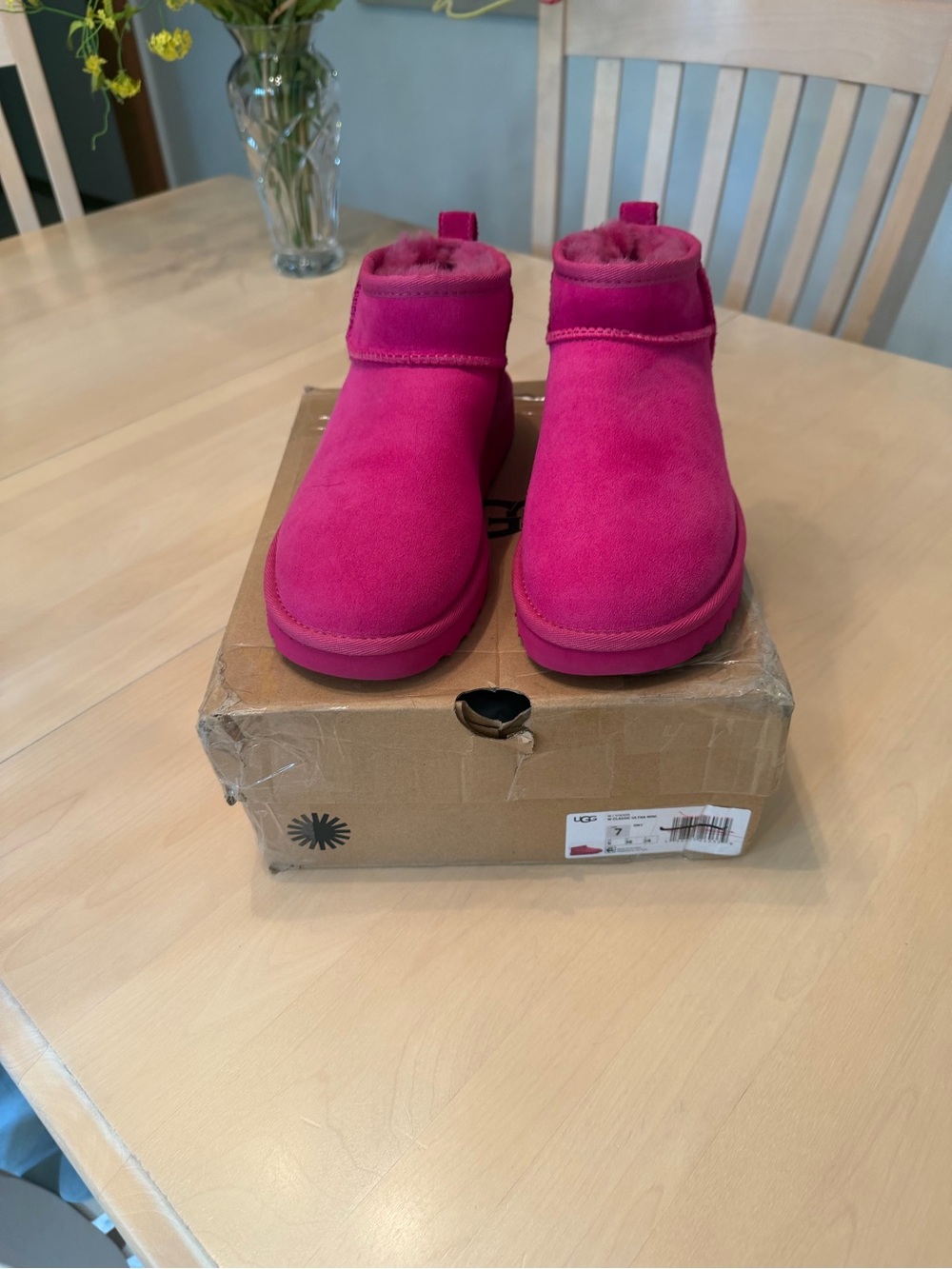 New UGG Magenta Classic Ultra Mini